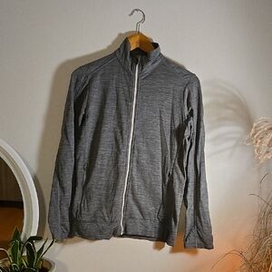Icebreaker Charcoal Zip-Up Sweater